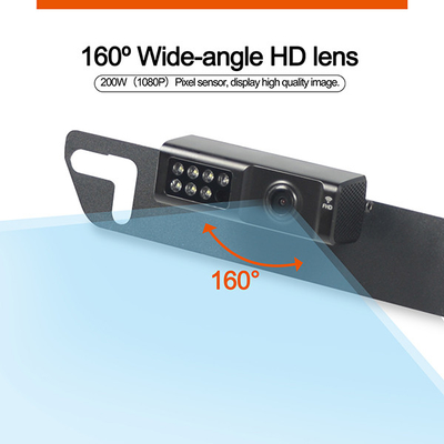 HD 1080P 트럭 리어뷰 카메라는 7 인치 컬러화면 2 채널을 모니터링합니다