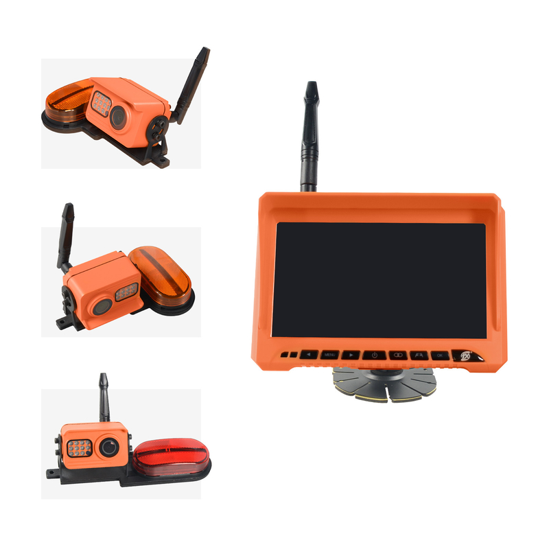 IP69K 720P 백업 카메라 모니터 DVR는 7 인치 IPS 화면을 기록합니다